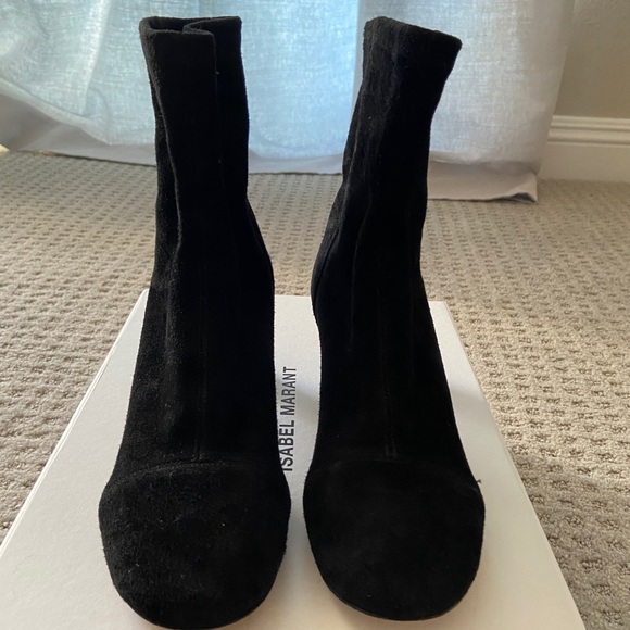 Isabel Marant Daevel Socks Velvet Bootie, sz 36 - Picture 2 of 5